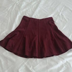 Burgundy skirt